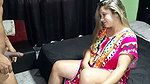 I want Eva to suck my dick, so I offer my help to tidy up her room
