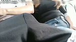 I touch the dick of an unknown man on the bus. IN PUBLIC