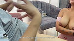 I teach my little stepsister how to play on the cell phone while making her feel my huge cock