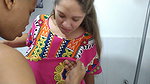 I suck my stepsister’s delicious pussy in the laundromat