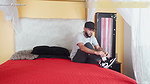 I stay to rest at my cousin’s house and she catches me masturbating, she asks me to fuck her and leave my semen in her tight pus