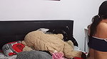 I squat my pussy passionately with giant vibrator