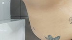 I spy on my father’s new girlfriend while she bathes, taking advantage of the fact that my father went out to buy