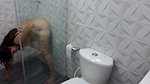 I record my stepmother masturbating in the bathroom