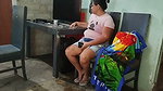 I masturbate to my toy and her TANTALY doll in front of her without her noticing while she is talking on the phone