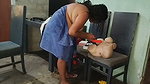 I masturbate to my toy and her TANTALY doll in front of her without her noticing while she is talking on the phone