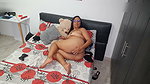 I masturbate my pussy with a giant dildo until I orgasm