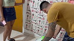I hire a painter for my house and I end up fucking him until he cums