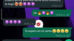 I have a very hot conversation with my friend from college