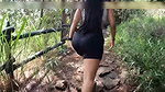 I go out to exercise with my friend Linda Houston, but she has better plans and gives me a spectacular blowjob outdoors