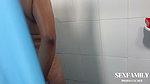 I FIND MY STEPSISTER IN THE SHOWER AND I GO IN TO FUCK HER HARD