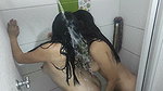 I find my stepsister’s lesbian in the shower and I get horny and I go in to take a shower with her to fuck us until we cum