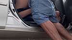 I ask a friend to take me to work and on the way he fucks me in public [ we get caught ]