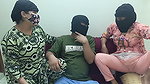 Two Female Friends Call Over Their Stepbrother and Have Sex with Him.threesome Fucking.