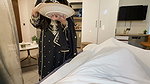 The Stepdaughter Gave Her Virginity to Her Elderly Stepfather and Had Rough Sex.