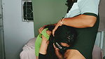 Stap Stepbrother Super Hot Desi Chainese Girl Sucking and Fucking on Store Room Hindi Audio