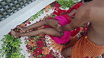 Indian Bhabhi Red Traditional Dress Intimate Sex with Devar – Homemade