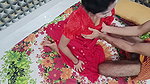 Indian Bhabhi Red Traditional Dress Intimate Sex with Devar – Homemade
