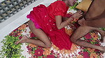 Indian Bhabhi Red Traditional Dress Intimate Sex with Devar – Homemade