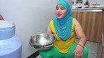 Hijabi Muslim Stepmom Fucked by Milkman After Hot Conversation in Kitchen with Hindi Audio.