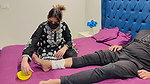 Big Ass Nurse Lets Her Patient Cum in Her Pussy When Her Stepsister Leaves