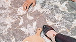 BDSM Slave Feeding Under My Feet Spit on Food, Humiliation & FootShoe Worship Training