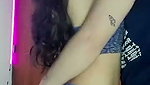 Cute young couple filming themselves 1