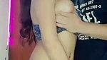 Cute young couple filming themselves 1