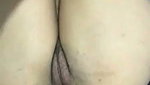 Draining cum inside her hairy asshole 1