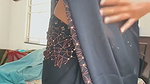 KAALI HOTTIEE BRALESS SEDUCTIVE IN SAREE SIDE BOOBS GLIMPSE 1