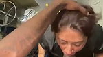 Mexican Mom tries sucking a big ayoung cock 1