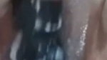 Wife dildo in home
