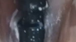 Wife dildo in home