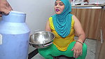 When my muslim stepmom ask to milkman for jhaada, He licked stepmom’s Armpit and Fuck her in Kitchen… Viral Hindi Video