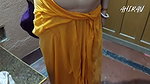 Indian Desi Village Girl and Boy Forplay. Yellow Petticoat view Ass and Vulva