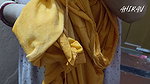 Indian Desi Village Girl and Boy Forplay. Yellow Petticoat view Ass and Vulva