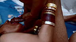 Husband gives his wife his big cock in his mouth