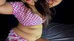 Hot desi sexy bhabi big tits oily boobs press sexy saree nose ring hot seduce sex fuck