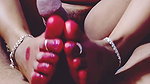 Desi wife gave a foot job