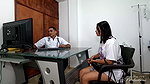 Medical consultation ends in anal sex
