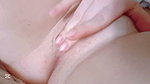 MASTURBATING THE FRESHLY SHAVED PUSSY WITHOUT HAIR BUT VERY WET