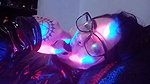 Masturbating session with dildo and anal plug