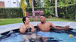Lots of sun, lots of pool, and stepsiblings Anita with Rioc really wanting to