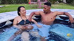 Lots of sun, lots of pool, and stepsiblings Anita with Rioc really wanting to