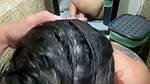 Lesbian girl walks into the bathroom and sucks me
