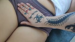 Latina with a big pussy lets herself be touched very sensual