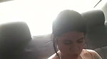 Latin slut calls her husband when he is masturbating in uber