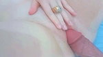JUST THE TIP! It won’t go any further into the tight pussy