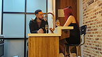 Johnny met a delicious redhead, who he took to his house to have a glass of wine