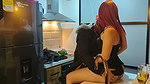 Johnny met a delicious redhead, who he took to his house to have a glass of wine